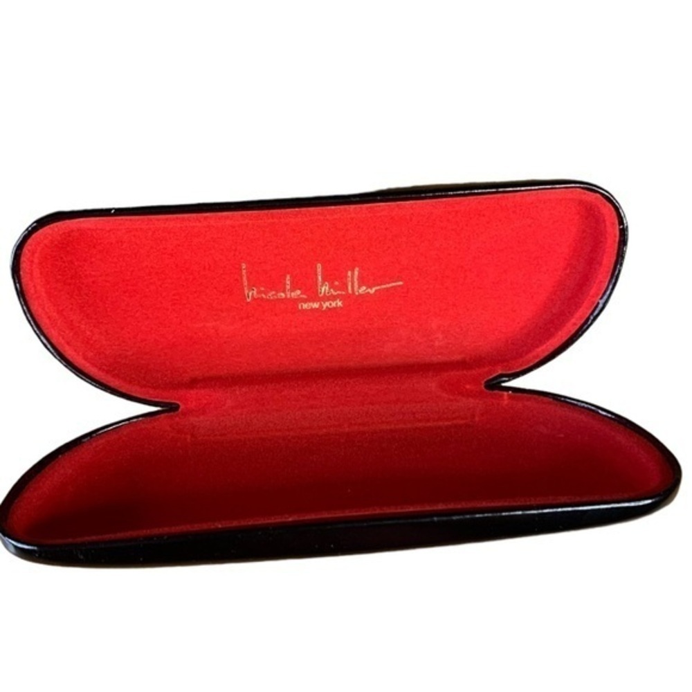 Nicole Miller New York Eyeglasses Case Black Hard Glasses Case
